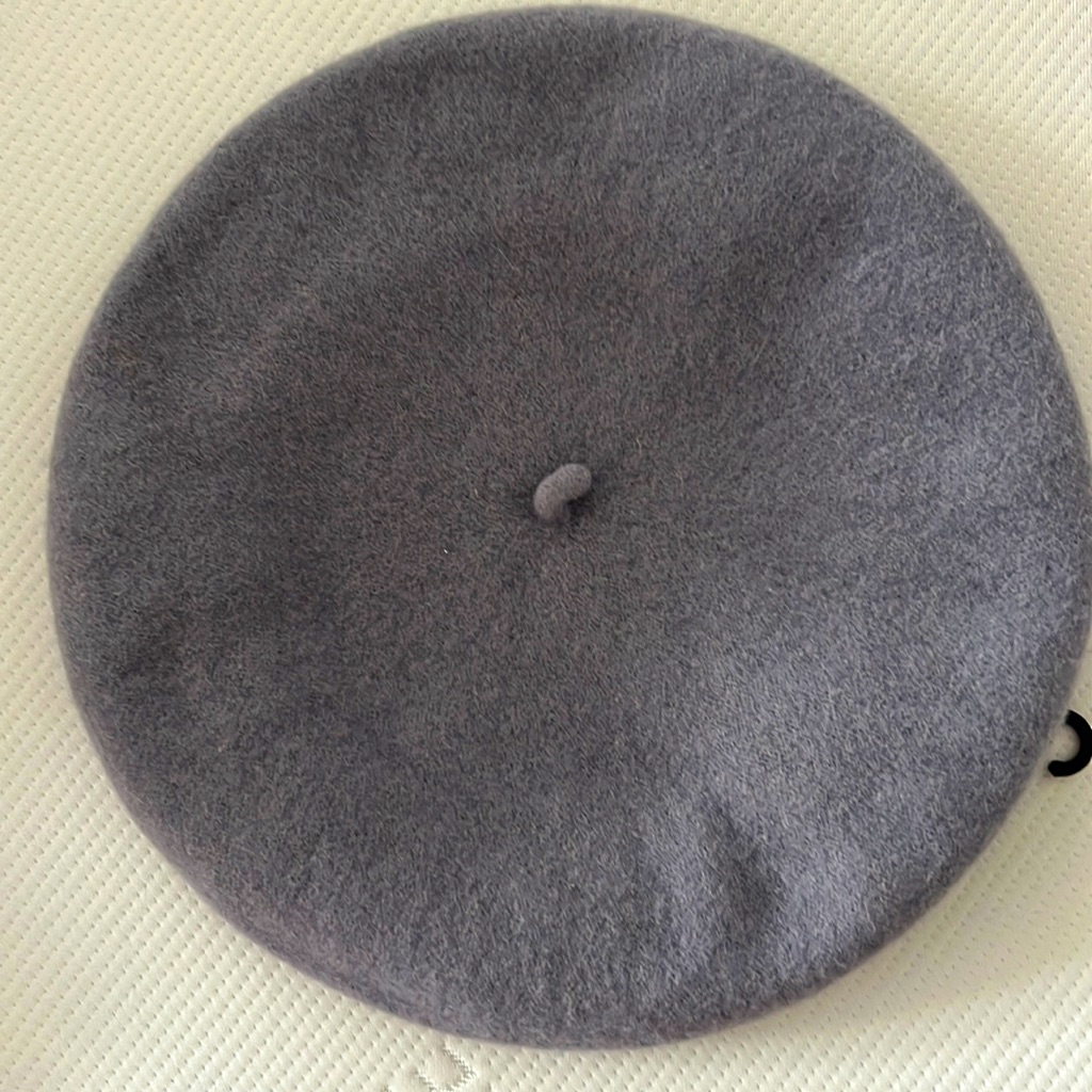 Gray Beret Hat